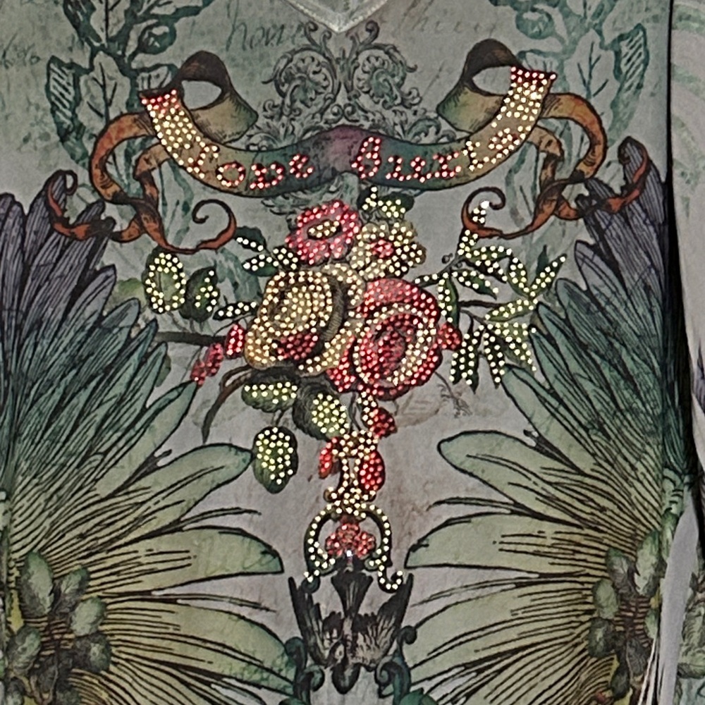 Cover Charge Jersey Knit Embellished Tunic Top - Picture 2 of 5